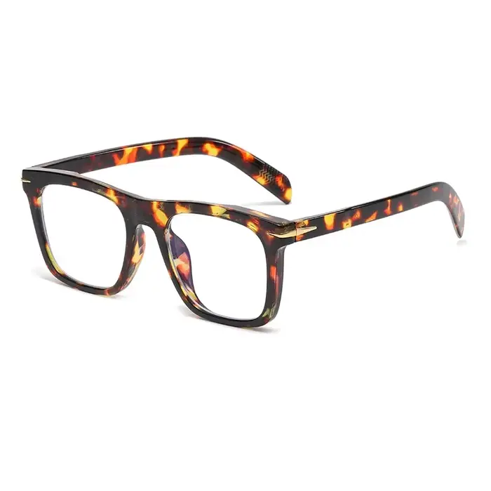 Lunettes carrées pour hommes, multifocales progressives, dioptrie standard pour hypermétropie, sans 