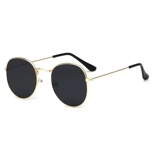 Lunettes De soleil rondes rétro pour hommes femmes marque Designer Vintage lunettes De soleil lunett