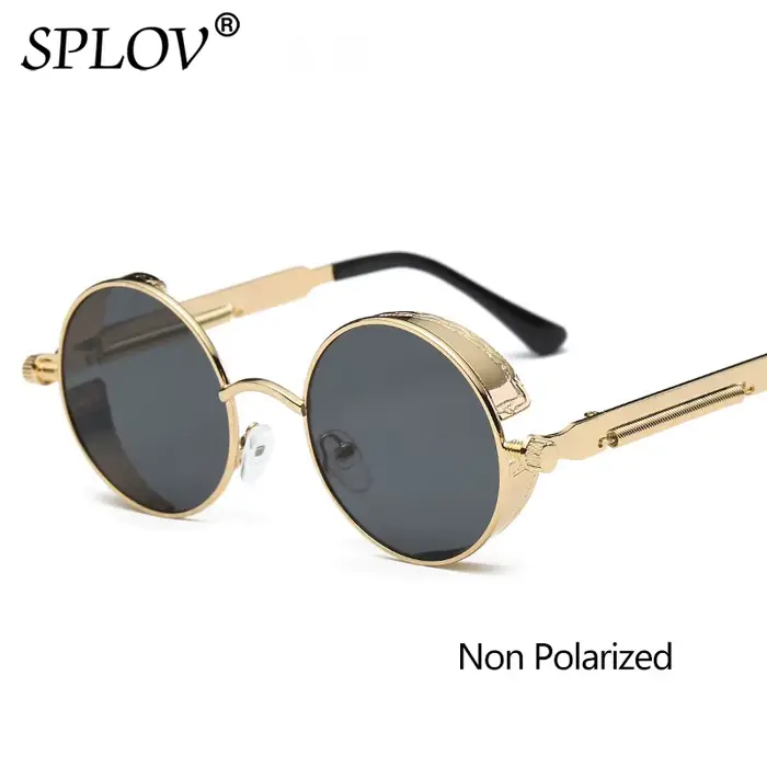Éventuelles LOV-Lunettes de soleil polarisées rondes vintage pour hommes et femmes, lunettes de sole