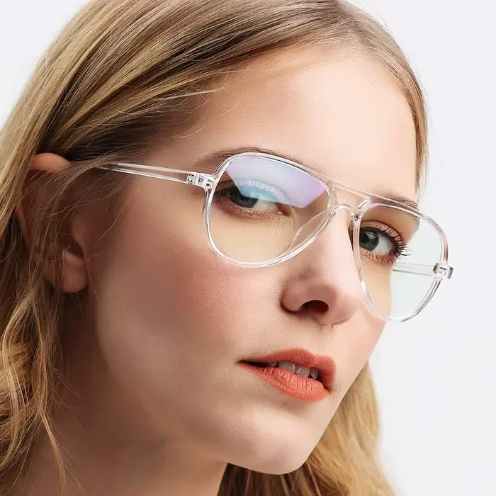 MYT_0196 lunettes claires classiques chaudes cadre en or