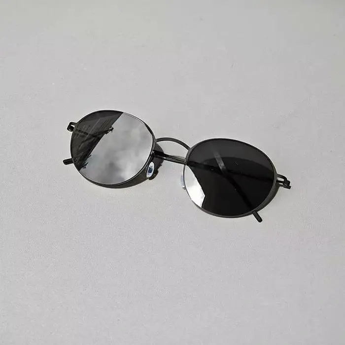 Lunettes de soleil rondes rétro faites à la main pour femmes, pare-soleil miroir de styliste, légère