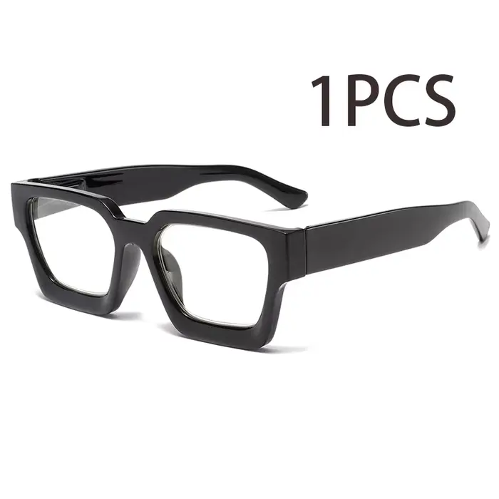 1 paire de lunettes de lecture élégantes et confortables, anti-lumière bleue, adaptées aux hommes et