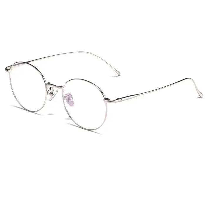 Lunettes rondes rétro en titane pur, monture complète pour myopie, pour hommes et femmes, montures d