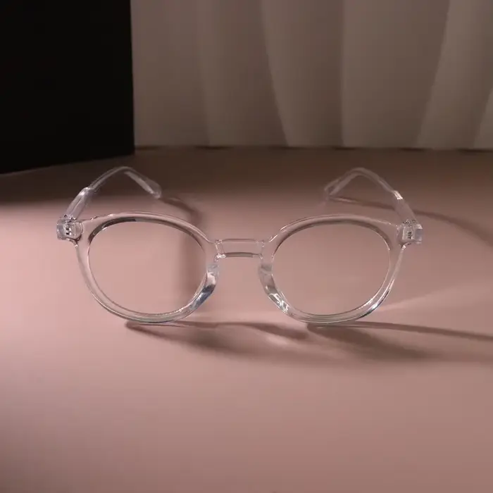 Lunettes de vue rondes transparentes décontractées pour hommes et femmes