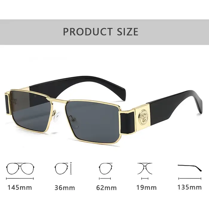 Nouvelle marque de mode lunettes de soleil de créateur de luxe hommes femmes 2026 léopard Vintage élégant nuances