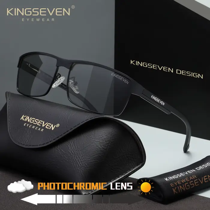 Lunettes de soleil polarisées KINGSEVEN pour hommes et femmes, UV400, anti-éblouissement, lunettes d
