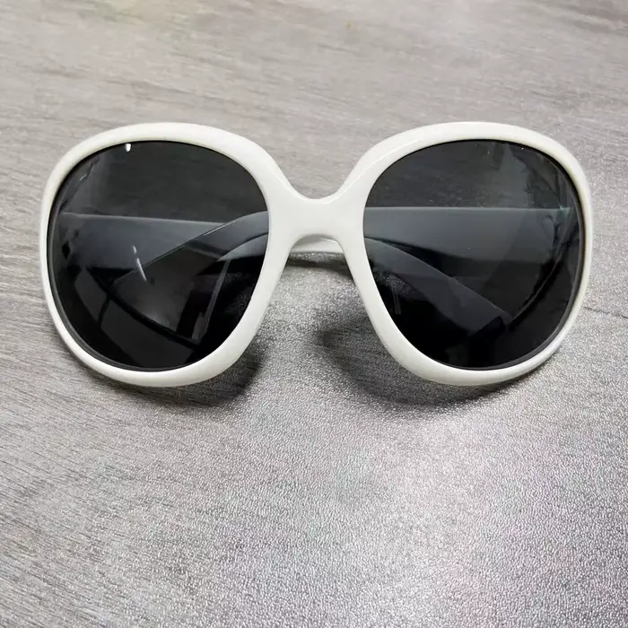Nouvelles lunettes de soleil circulaires à grande monture pour femmes