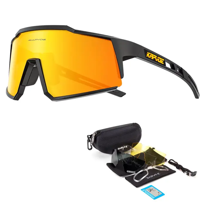Kapvoe-Lunettes de soleil de cyclisme pour homme