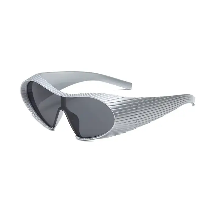 2025 nouvelle personnalité de la mode Y2k lunettes de soleil à la mode pour hommes et femmes futuris