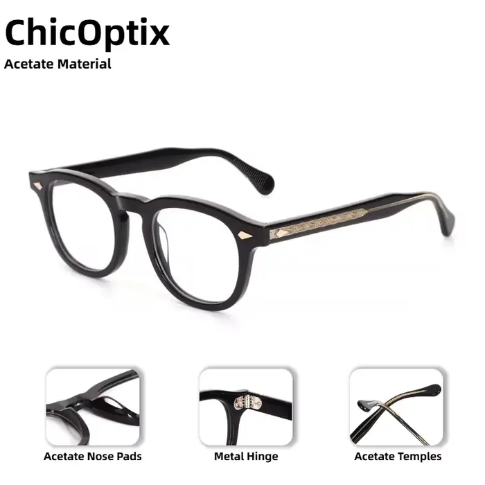 Lunettes optiques rétro classiques pour hommes