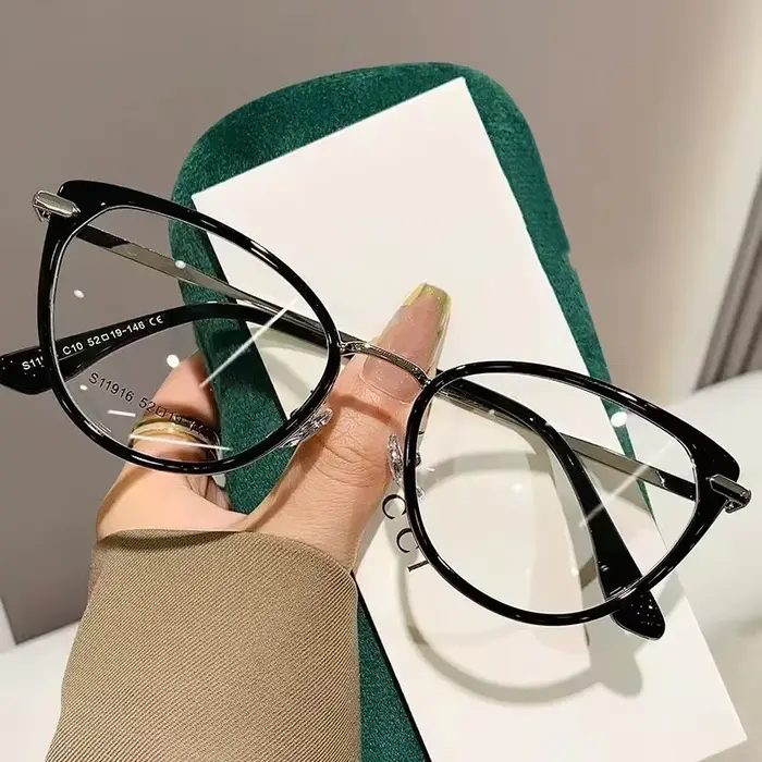 Lunettes de myopie finies œil de chat pour femmes et hommes, nouveau Style, lunettes bloquant la lum