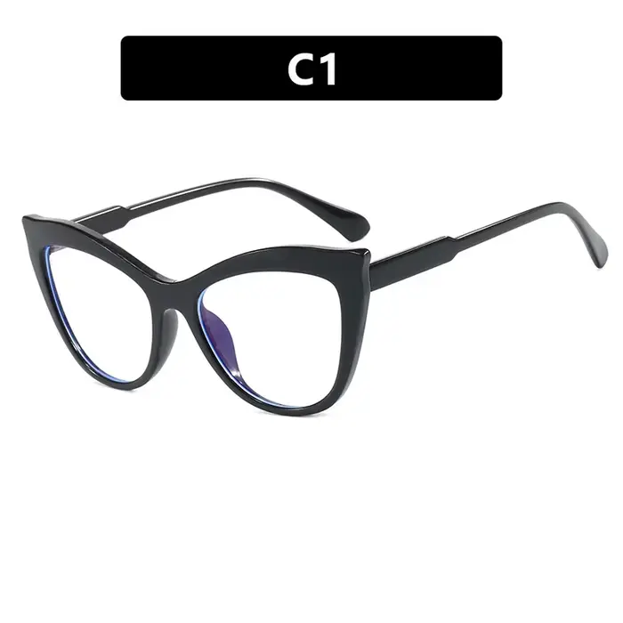 Nouveau œil de chat femmes lunettes cadre Anti lumière bleue lunettes lentille claire ordinateur lun