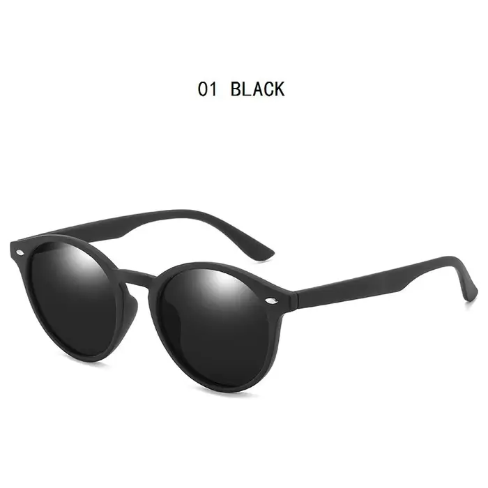 Lunettes de soleil rondes tendance pour femmes et hommes, style classique vintage, pour la conduite 