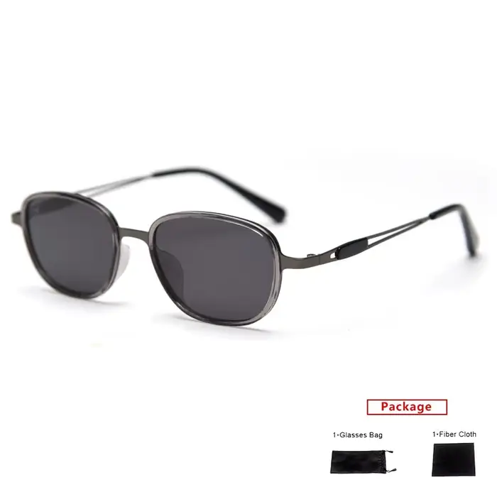 Ayou-Lunettes de soleil ovales polarisées en alliage pour hommes et femmes