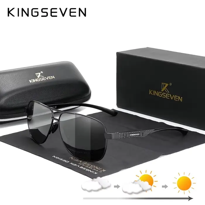 KINGSEVEN marque classique mâle lunettes de soleil hommes mode polarisé UV400 rétro lunettes en plei