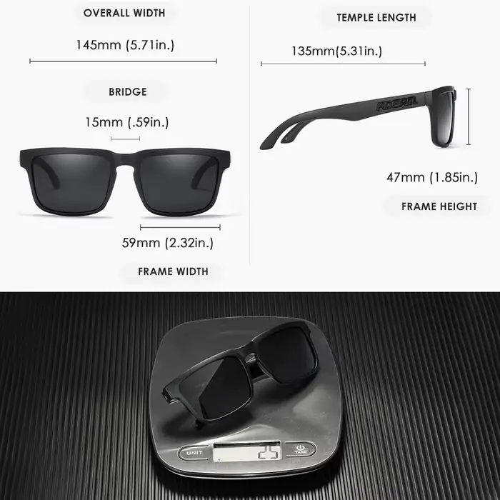Nouvelles lunettes de soleil carrées pour hommes de la marque KDEAM