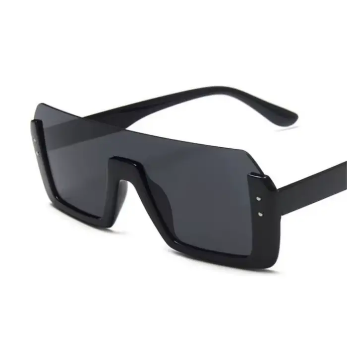 Lunettes de soleil multicolores pour hommes et femmes, nouveau style, grande monture carrée, visage 