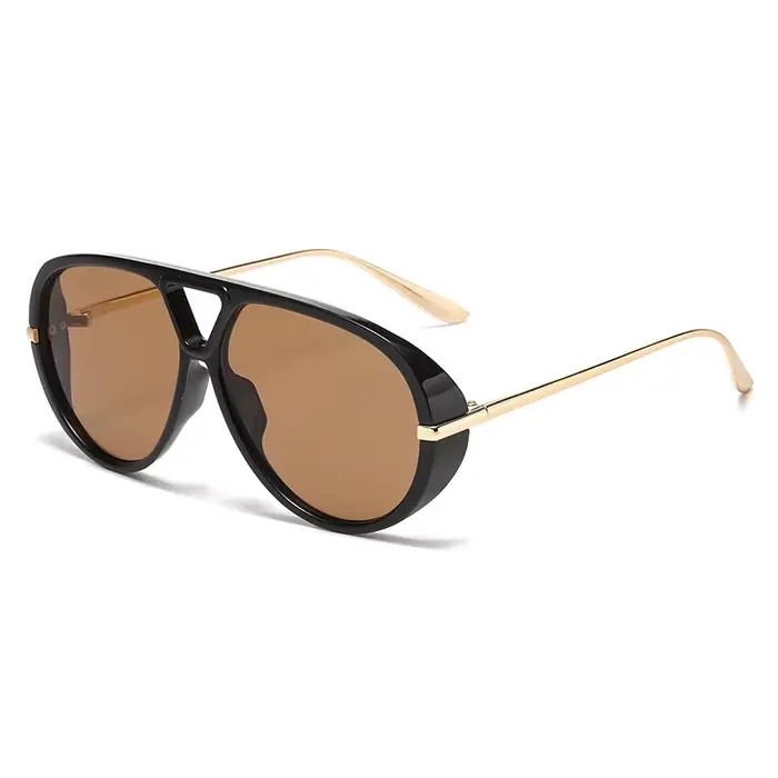Nouvelles lunettes de soleil aviateur surdimensionnées pour femmes et hommes, design rétro, protecti