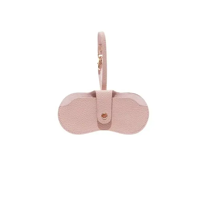 Pochette pour lunettes de soleil, sac à lunettes en cuir PU avec boucle suspendue, sac de rangement 