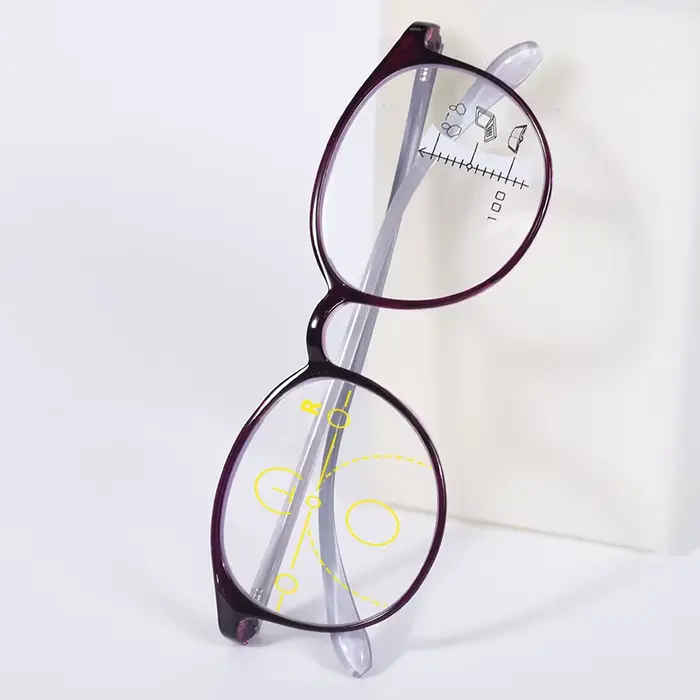 Lunettes de lecture progressives à monture noire pour femmes, verres presbyopes, monture de lunettes