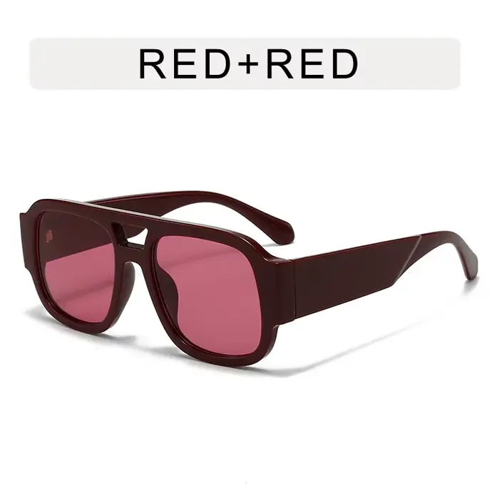 Grandes lunettes de soleil carrées 2025 lunettes de soleil de mode pour femmes hommes lunettes tenda