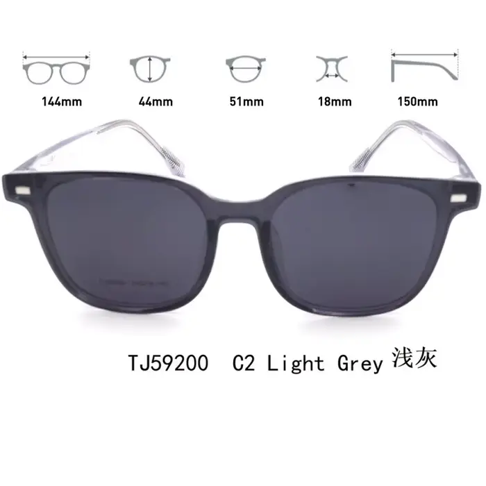 Lunettes de soleil magnétiques à clipser, montures optiques TR90, polarisées 2-en-1, pour hommes et 