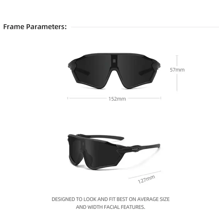 VAGHOZZ Anti-UV sport de plein air vélo pêche conduite cyclisme lunettes de soleil