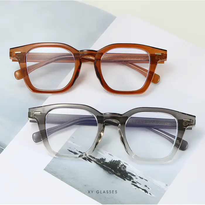 Monture de lunettes carrée rétro années 80