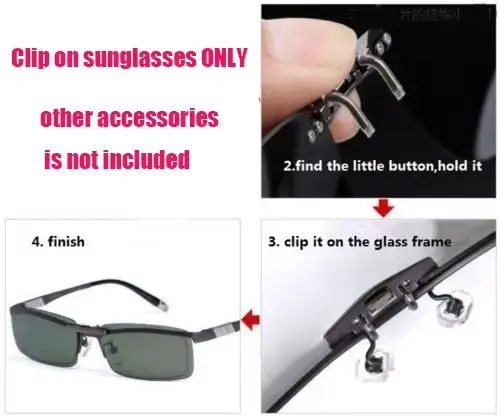 Lunettes de soleil polarisées à Clip pour hommes et femmes