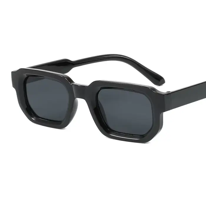 Lunettes de soleil rectangulaires vintage pour hommes et femmes, lunettes de soleil rétro, lunettes 
