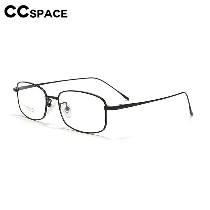 Petites lunettes rectangulaires en titane pour femmes et hommes