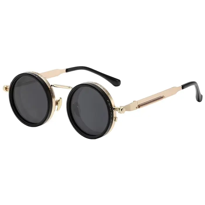 Lunettes de soleil polarisées rondes à 9 niveaux de luminosité réglable pour hommes et femmes, style
