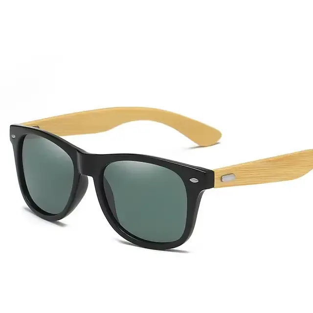 Lunettes de soleil en bois pour hommes, style classique, protection UV400, pour la conduite et le sp