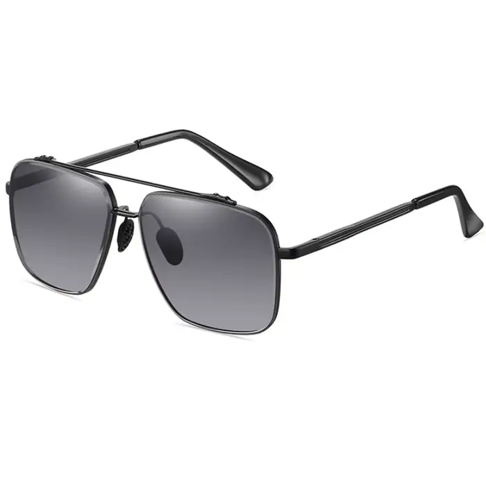 Nouvelle mode pilote lunettes de soleil pour hommes Vintage dégradé grand cadre lunettes de soleil f