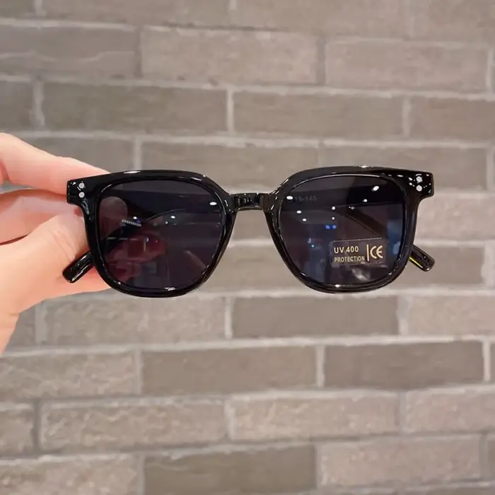 Mode enfants lunettes de soleil filles et garçons Vintage carré lunettes de soleil mignon extérieur 