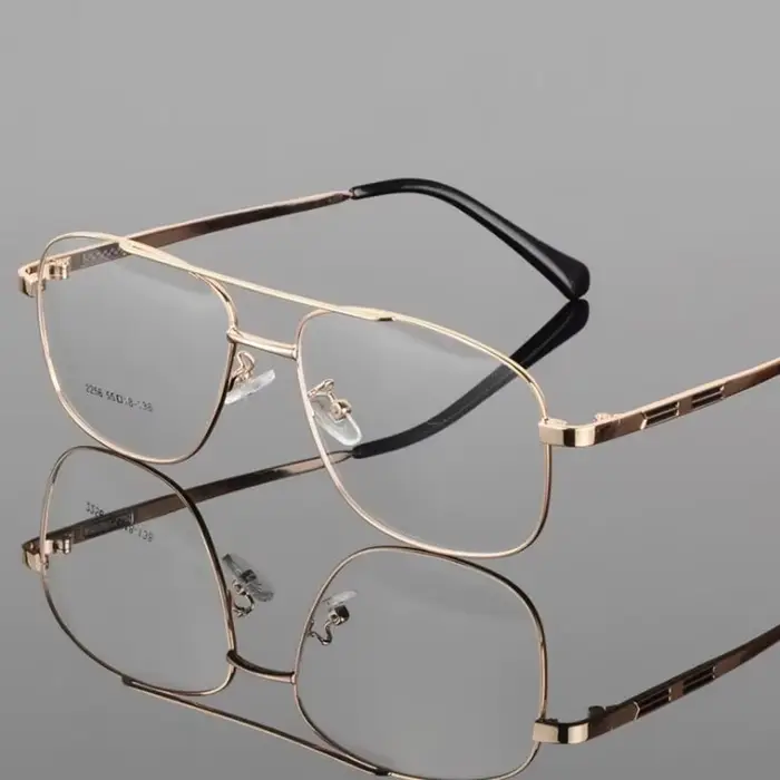 Lunettes en métal rétro pour hommes