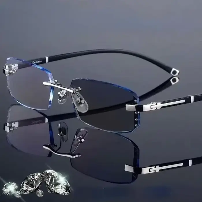 Lunettes anti-lumière bleue à dioptrie négative, ultra-légères, à changement de couleur, photochromi