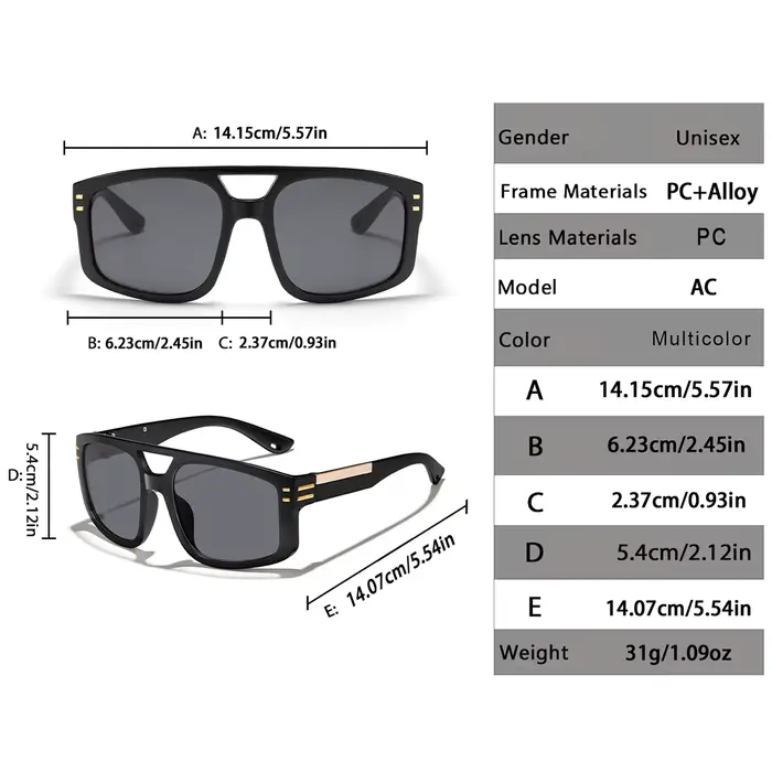3 paires de lunettes de soleil tendance pour hommes et femmes