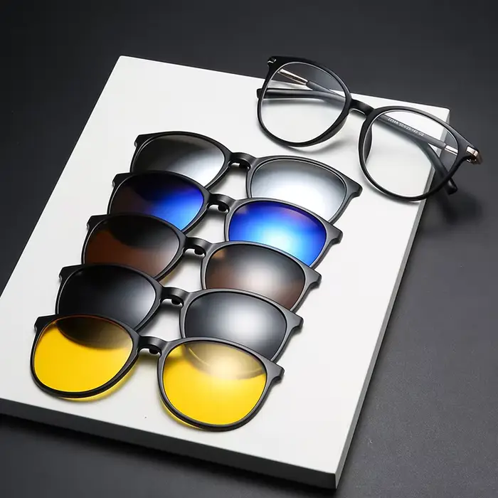 VCKA – lunettes de soleil magnétiques avec Clip et Prescription pour myopie, pour femmes et hommes, 