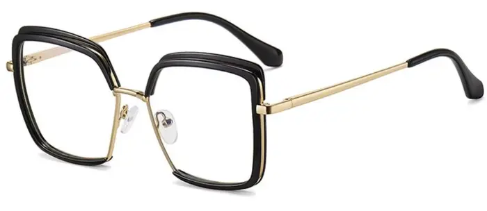 Lunettes d'ordinateur carrées léopard, monture surdimensionnée, à la mode, Anti-lumière bleue, lecte