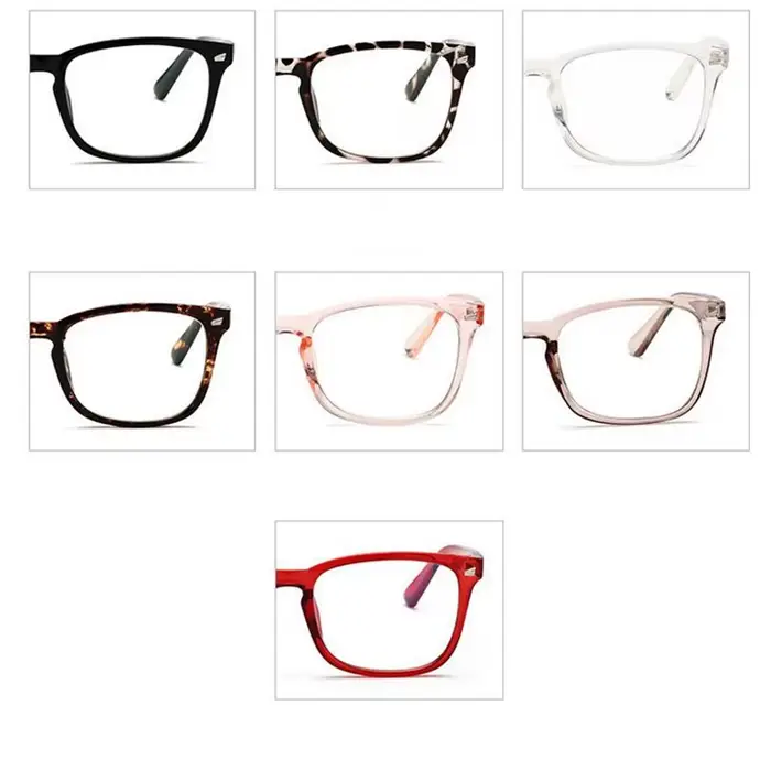 Rice-Lunettes d'ordinateur carrées anti-lumière bleue pour hommes et femmes