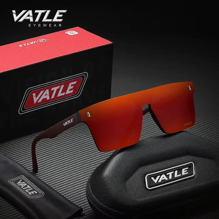 VATLE lunettes de soleil surdimensionnées sans cadre