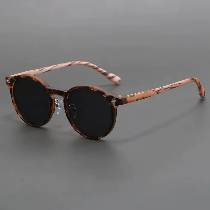 Lunettes de soleil à monture ronde rétro