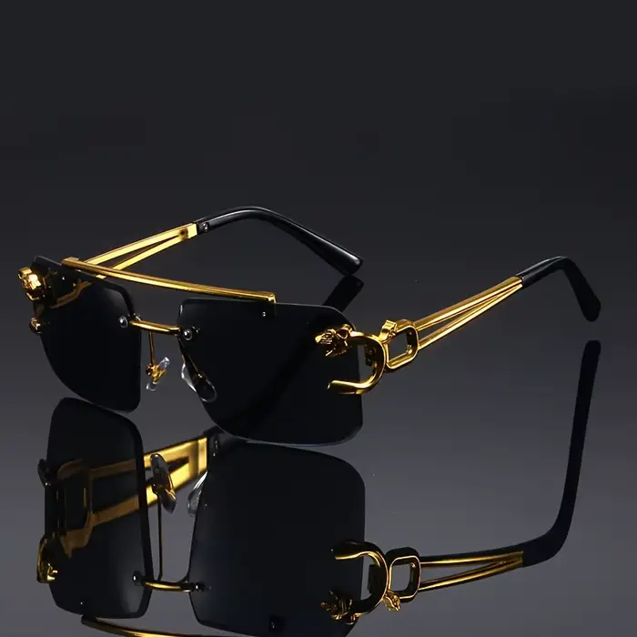 Lunettes anti-absorbe ouissement noires sans cadre pour hommes et femmes, lunettes de voyage en plei