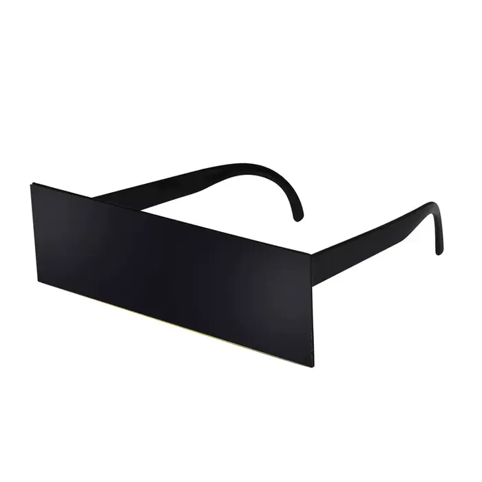 Lunettes de soleil de Festival, verres de fête, Bar noir, verres de soleil inhabituels, or argent St