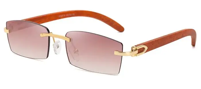 MIZ00-Lunettes de soleil rectangulaires teintées pour hommes, lunettes originales de luxe, lunettes 