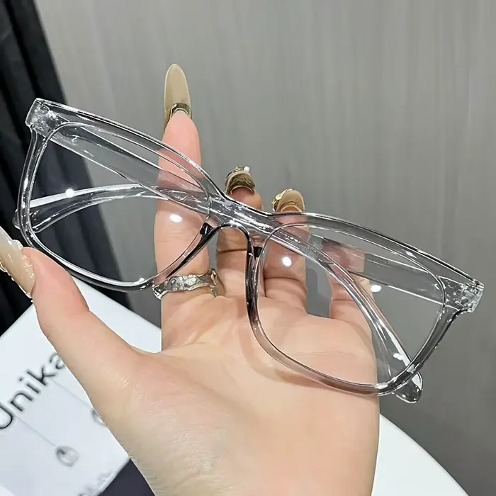 Lunettes vintage pour femmes, style tendance, nouvelle monture multicolores, verres anti-lumière ble