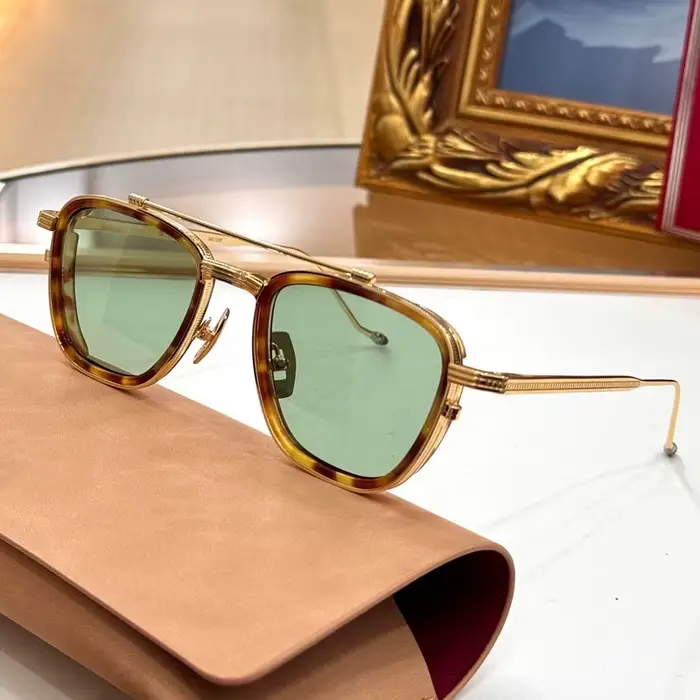 Lunettes de soleil ovales 1992 en acétate