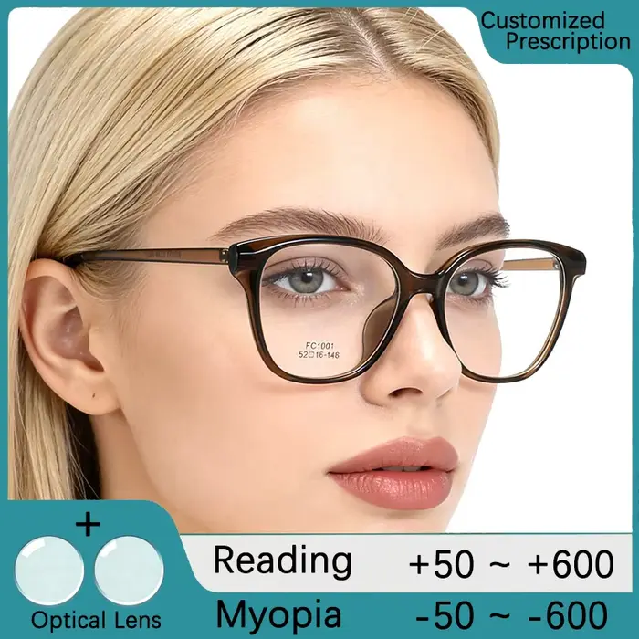 Lunettes de vue carrées classiques pour femmes