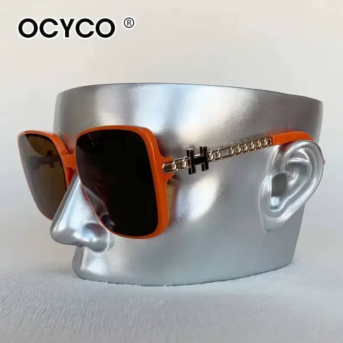 Lunettes de soleil carrées de marque Vintage pour femmes et hommes
